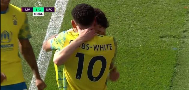 فيديو | نيكو ويليامز يسجل هدف تعادل نوتينجهام فورست أمام ليفربول